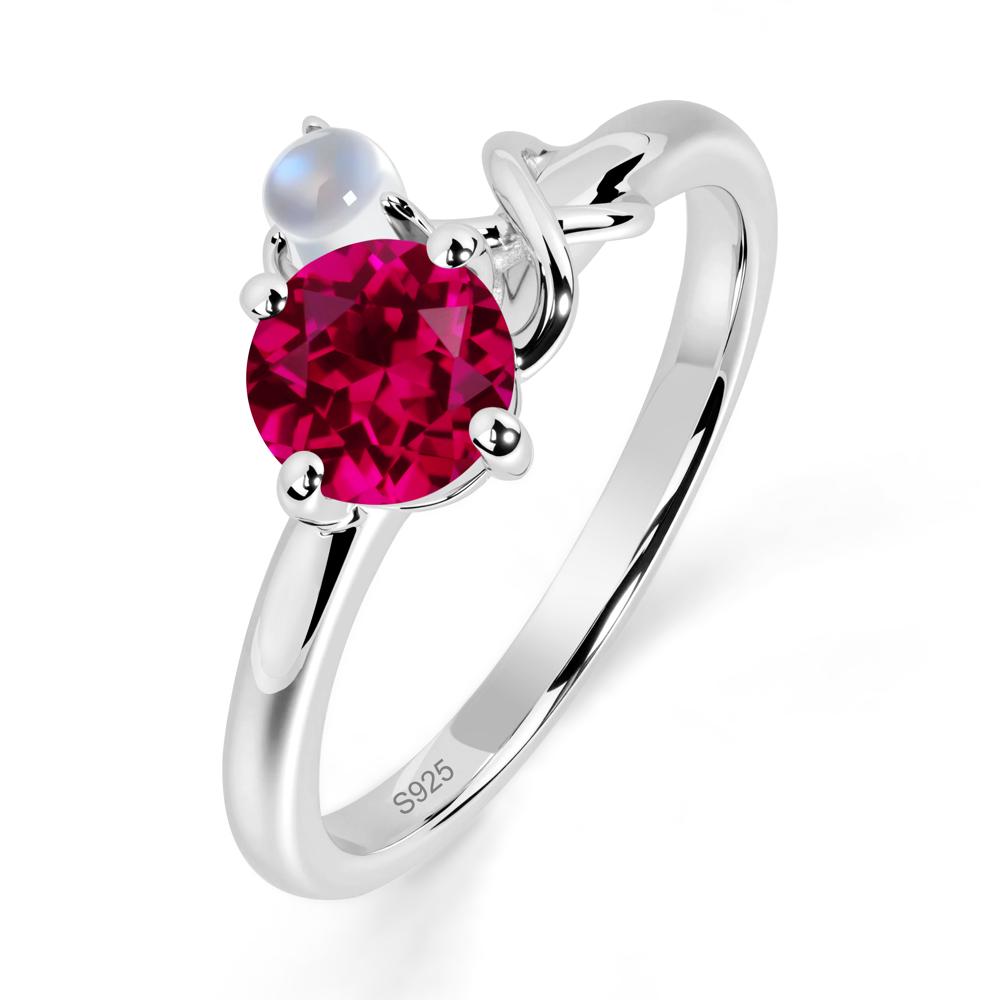 Ruby Infinity Symbol Ring - LUO Jewelry #metal_sterling silver