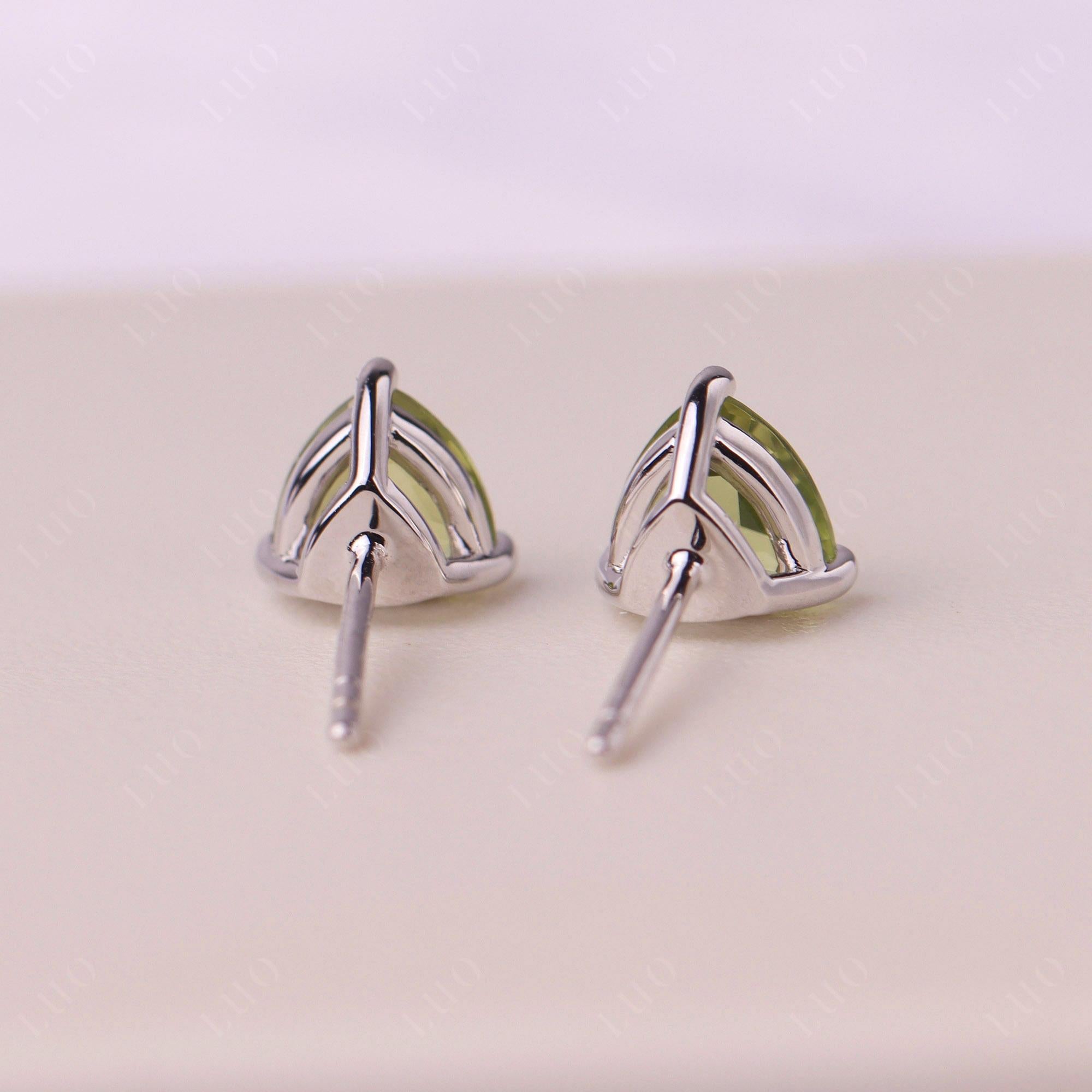Peridot Stud Earrings - LUO Jewelry