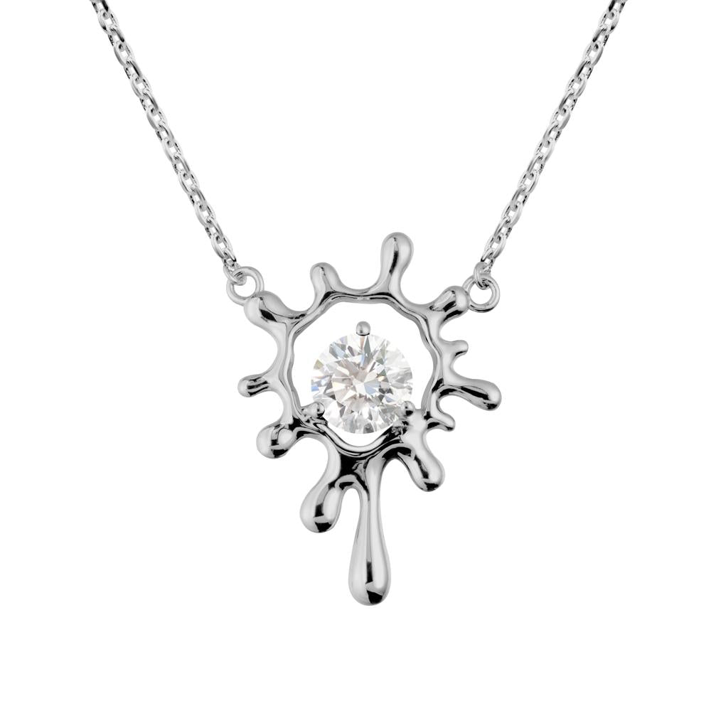 Liquid Diamond Necklace - LUO Jewelry #metal_platinum