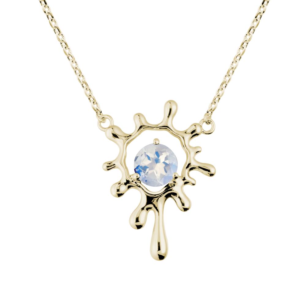 Liquid Moonstone Necklace - LUO Jewelry #metal_14k yellow gold