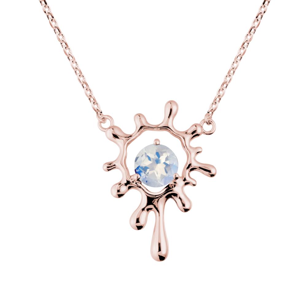 Liquid Moonstone Necklace - LUO Jewelry #metal_18k rose gold
