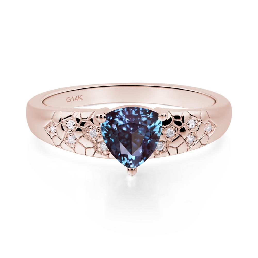 Alexandrite Cracked Ring - LUO Jewelry #metal_14k rose gold