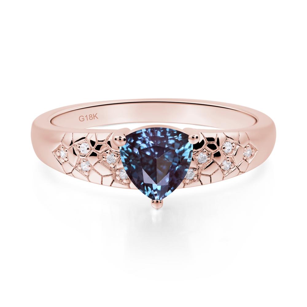 Alexandrite Cracked Ring - LUO Jewelry #metal_18k rose gold