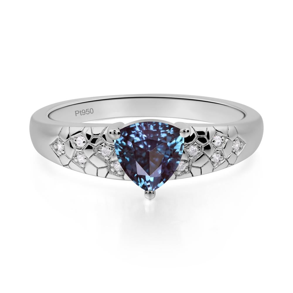 Alexandrite Cracked Ring - LUO Jewelry #metal_platinum