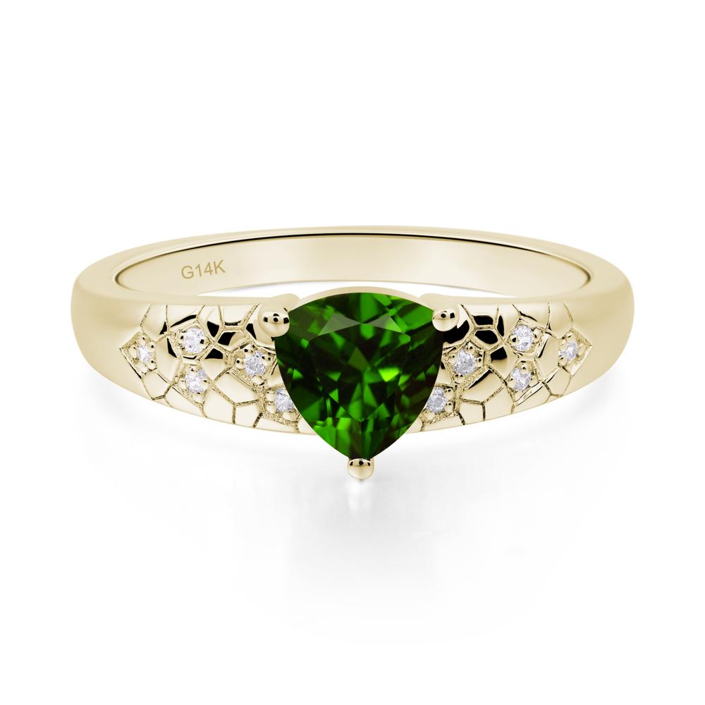 Diopside Cracked Ring - LUO Jewelry #metal_14k yellow gold