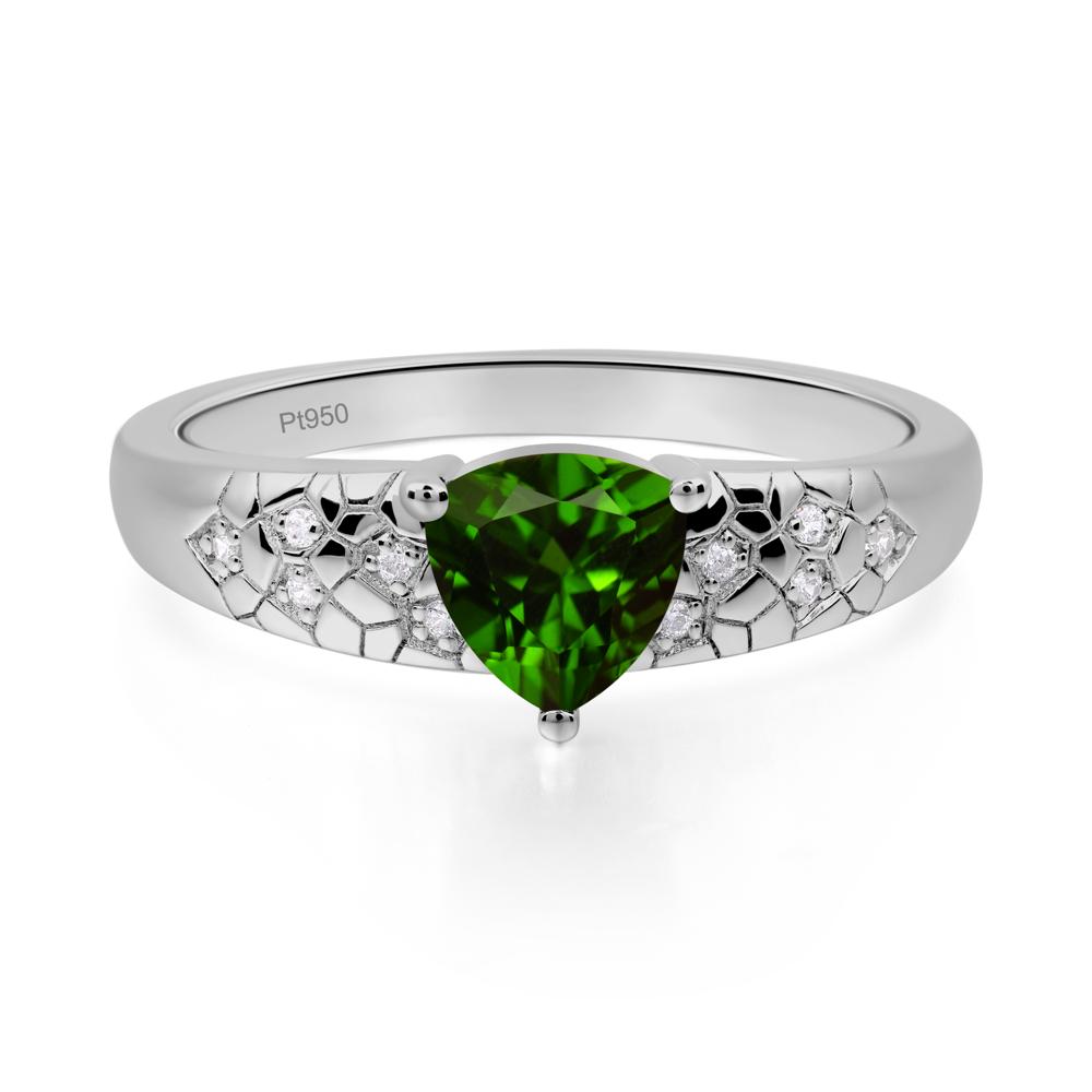Diopside Cracked Ring - LUO Jewelry #metal_platinum