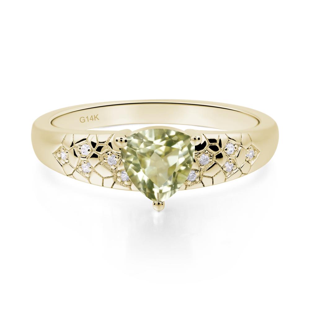 Lemon Quartz Cracked Ring - LUO Jewelry #metal_14k yellow gold