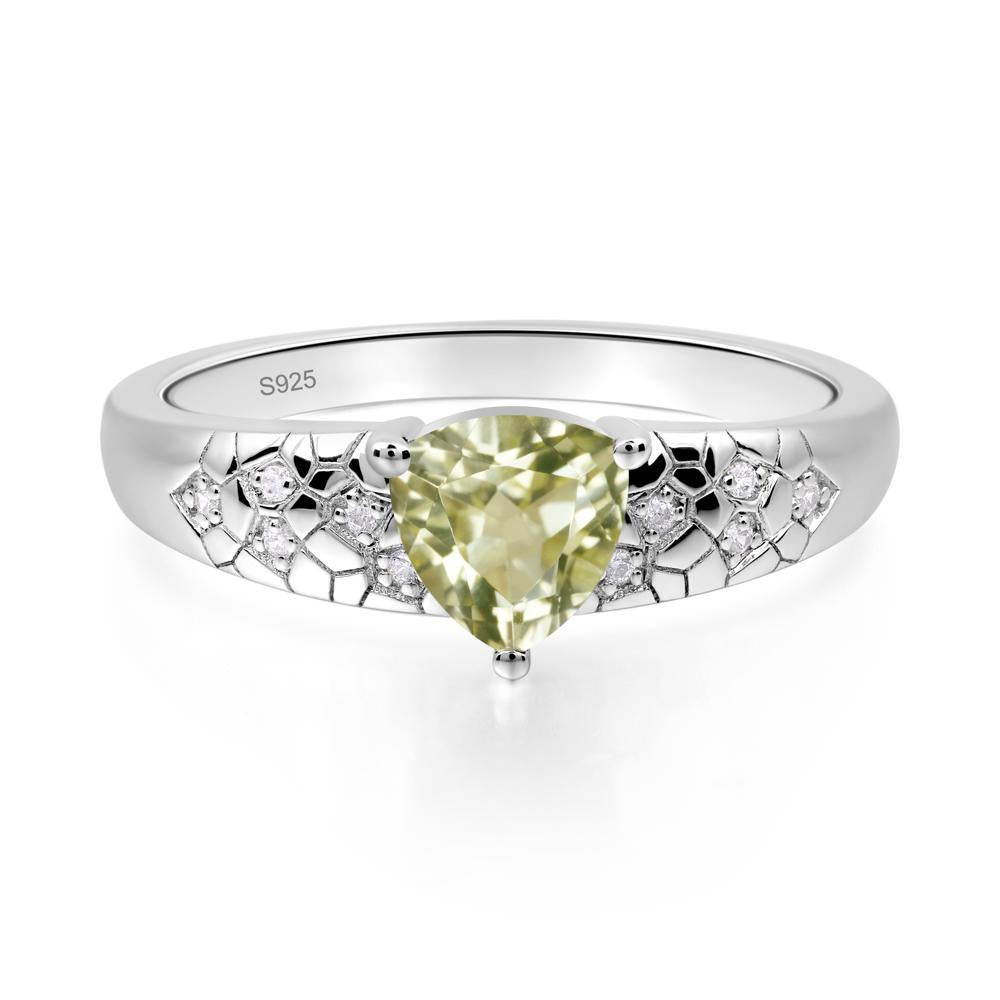 Lemon Quartz Cracked Ring - LUO Jewelry #metal_sterling silver