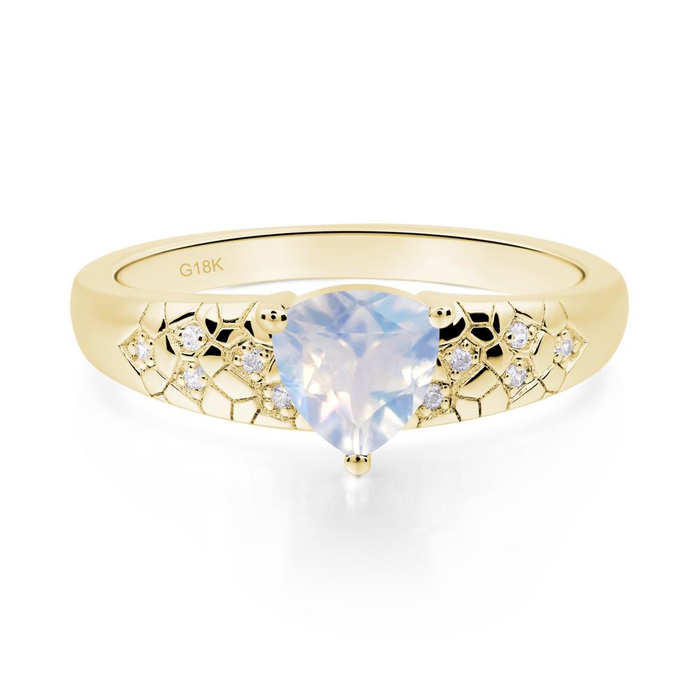 Moonstone Cracked Ring - LUO Jewelry #metal_18k yellow gold