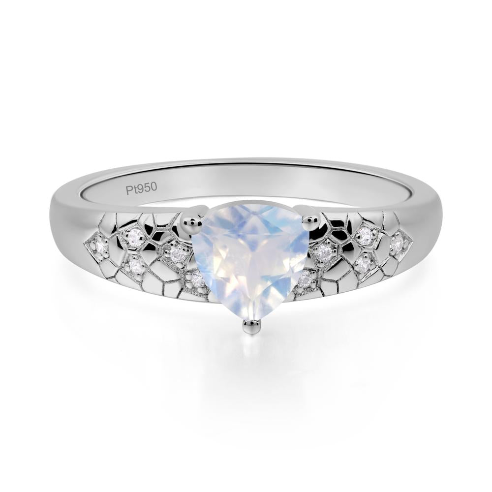 Moonstone Cracked Ring - LUO Jewelry #metal_platinum