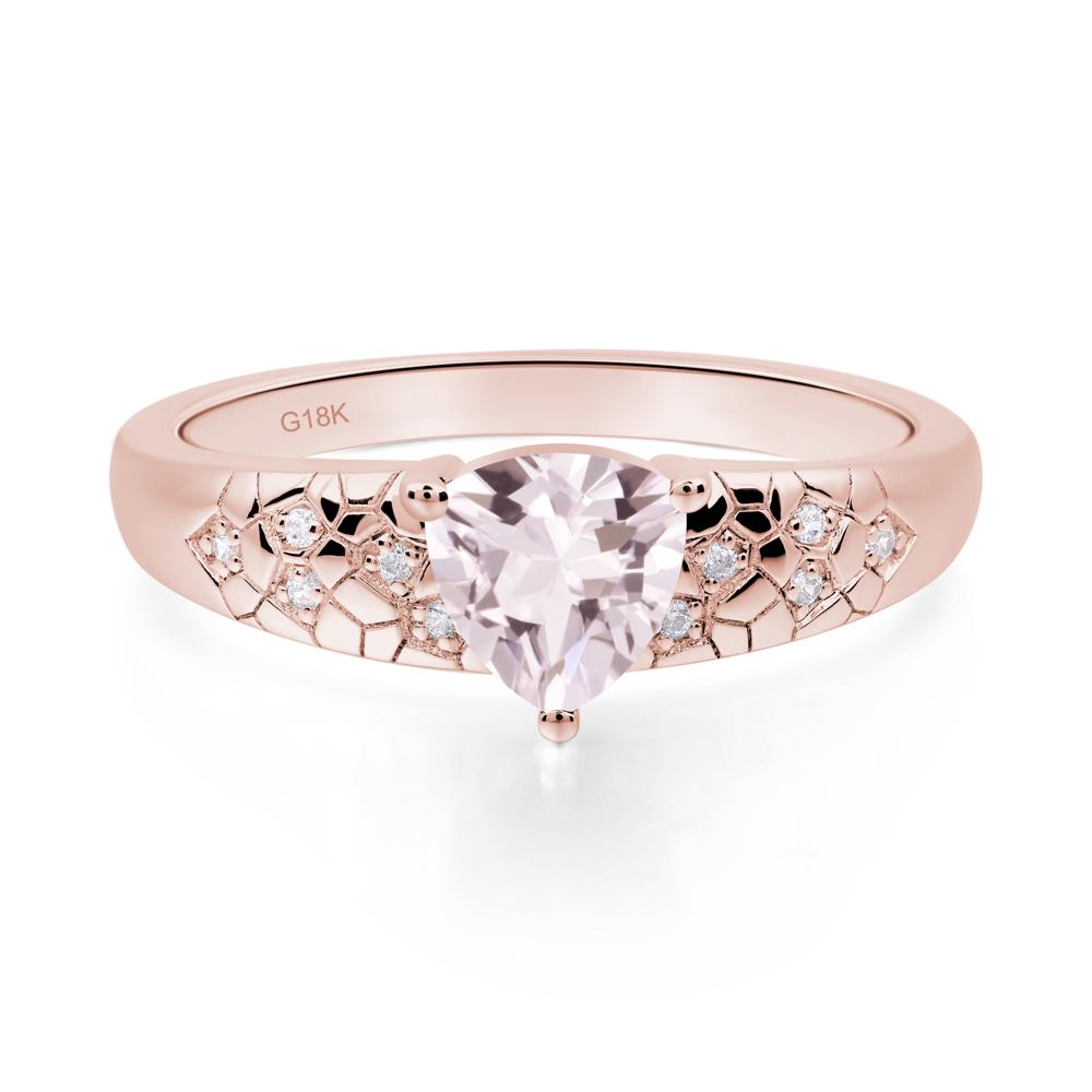 Morganite Cracked Ring - LUO Jewelry #metal_18k rose gold