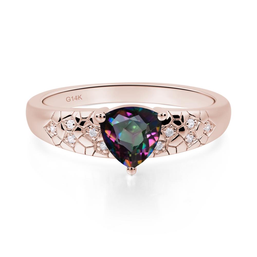 Mystic Topaz Cracked Ring - LUO Jewelry #metal_14k rose gold