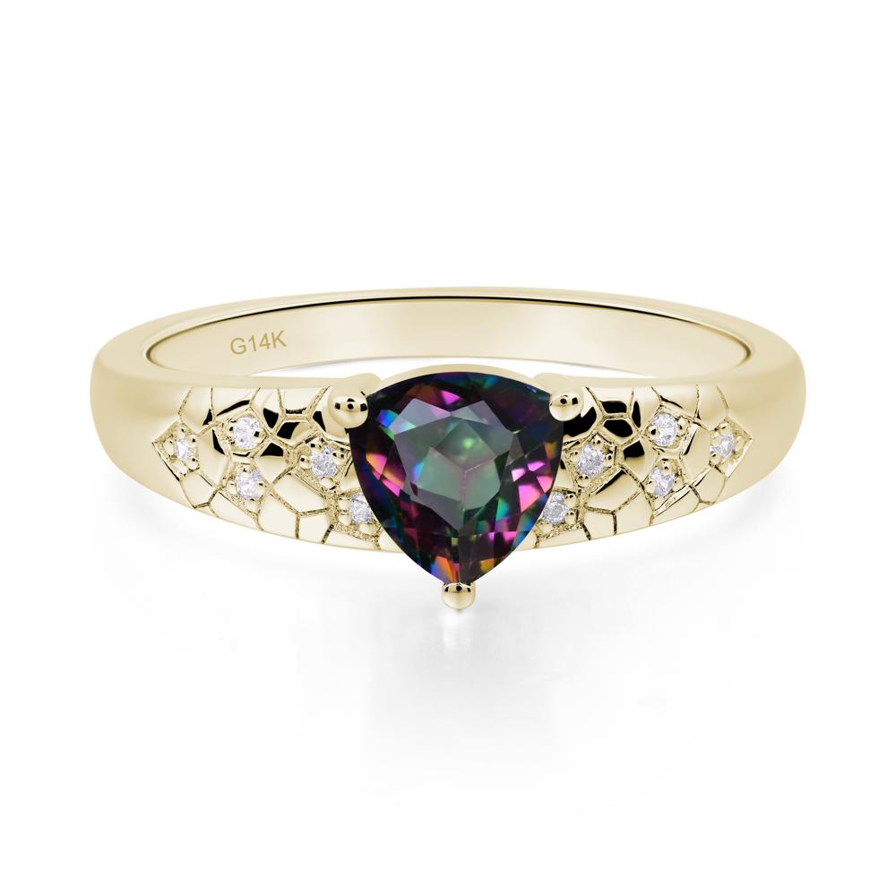 Mystic Topaz Cracked Ring - LUO Jewelry #metal_14k yellow gold