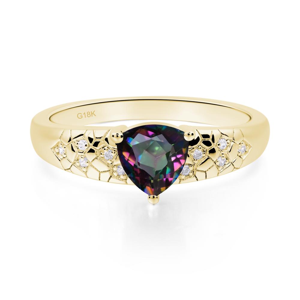 Mystic Topaz Cracked Ring - LUO Jewelry #metal_18k yellow gold