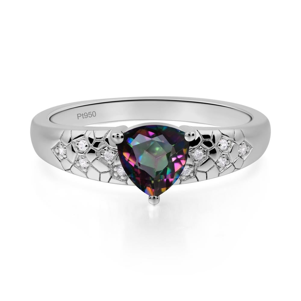 Mystic Topaz Cracked Ring - LUO Jewelry #metal_platinum