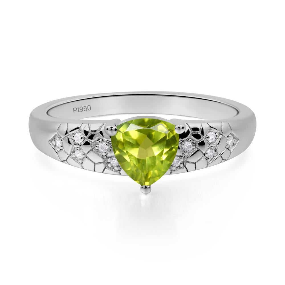 Peridot Cracked Ring - LUO Jewelry #metal_platinum
