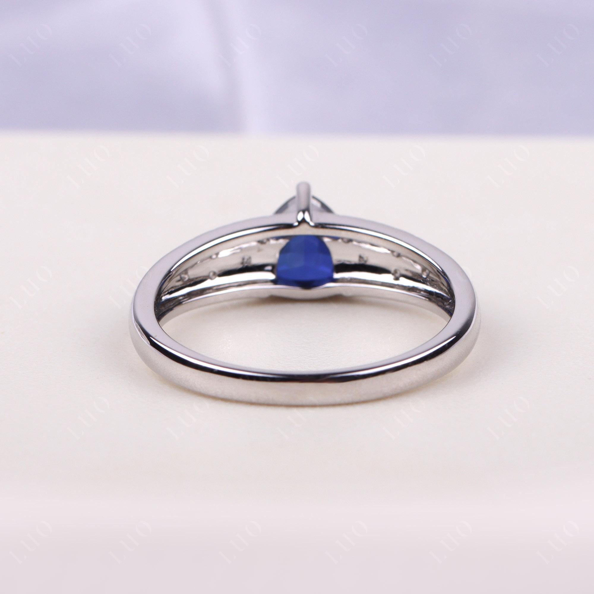 Sapphire Cracked Ring - LUO Jewelry