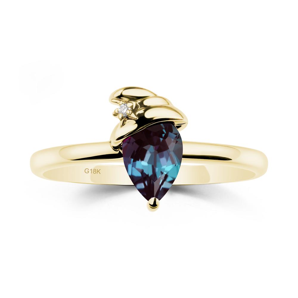 Alexandrite Halloween Witch Hat Ring - LUO Jewelry #metal_18k yellow gold
