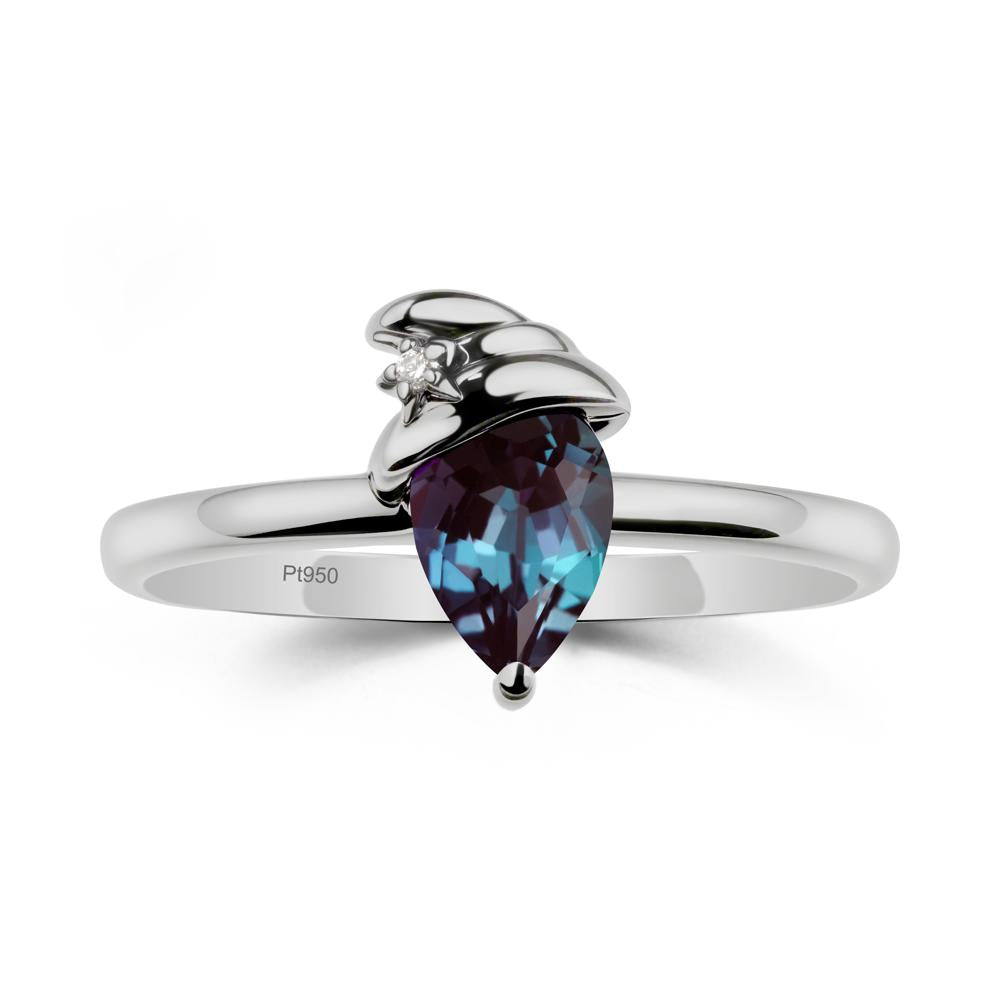 Alexandrite Halloween Witch Hat Ring - LUO Jewelry #metal_platinum