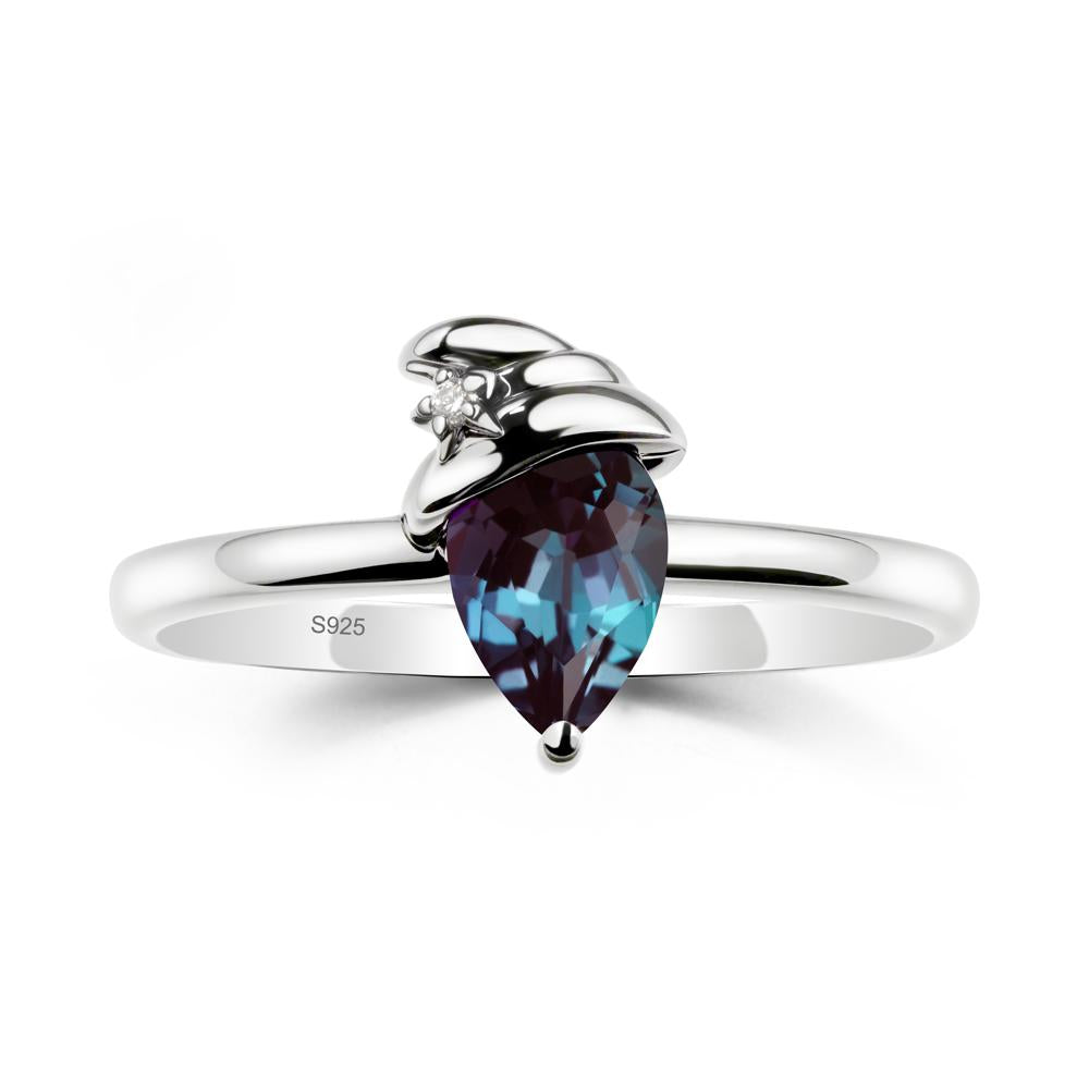 Alexandrite Halloween Witch Hat Ring - LUO Jewelry #metal_sterling silver