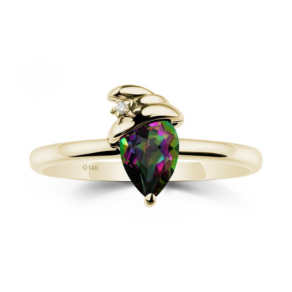 Mystic Topaz Halloween Witch Hat Ring - LUO Jewelry #metal_14k yellow gold