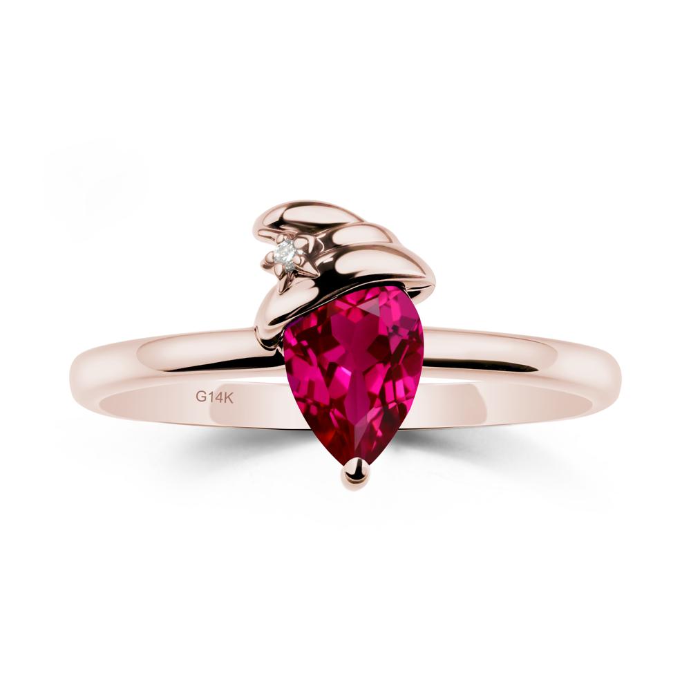 Pear Ruby Hat Ring | LUO