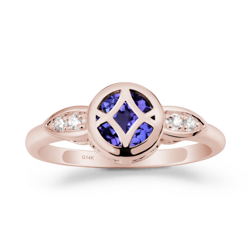 Tanzanite Celtic Knot Ring - LUO Jewelry #metal_14k rose gold