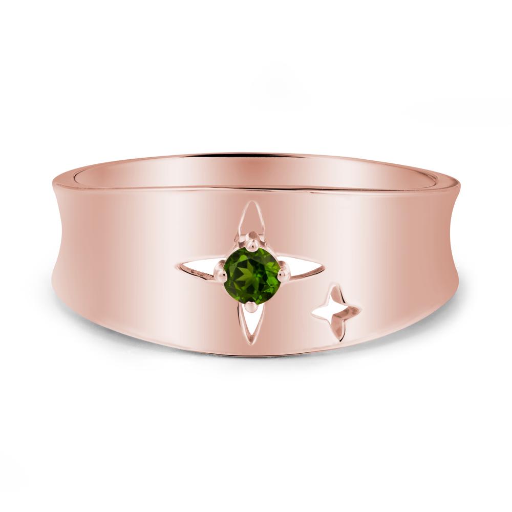 Diopside Four Point Star Ring - LUO Jewelry #metal_18k rose gold