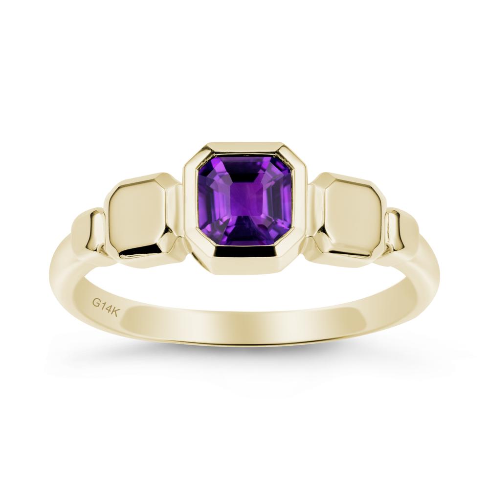 Unique Ascher Amethyst Ring - LUO Jewelry #metal_14k yellow gold