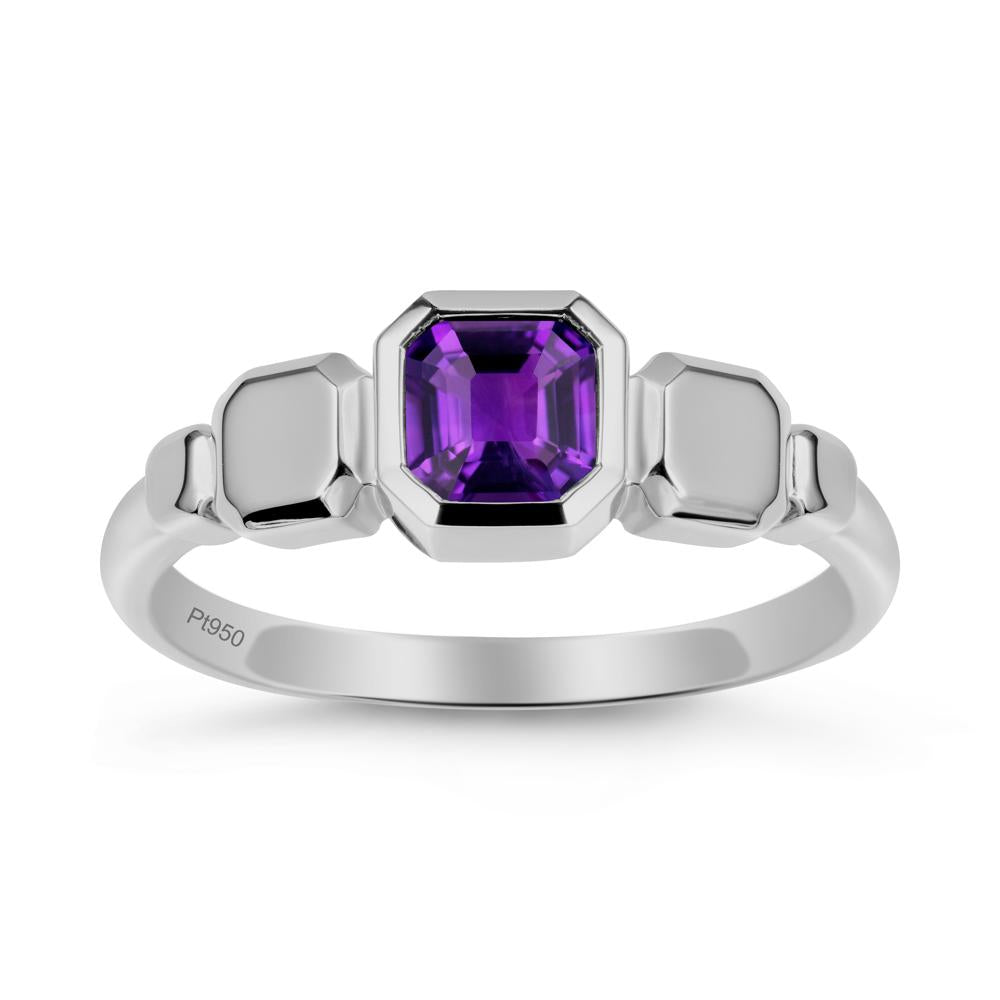 Unique Ascher Amethyst Ring - LUO Jewelry #metal_platinum