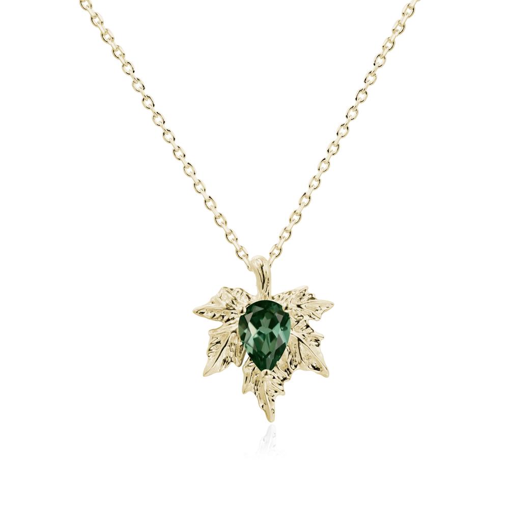 Maple Green Sapphire Necklace - LUO Jewelry #metal_14k yellow gold