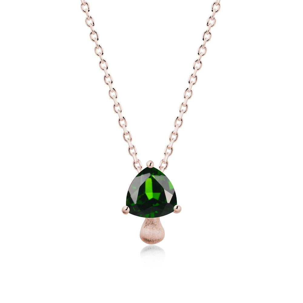 Magic Diopside Mushroom Necklace - LUO Jewelry #metal_14k rose gold
