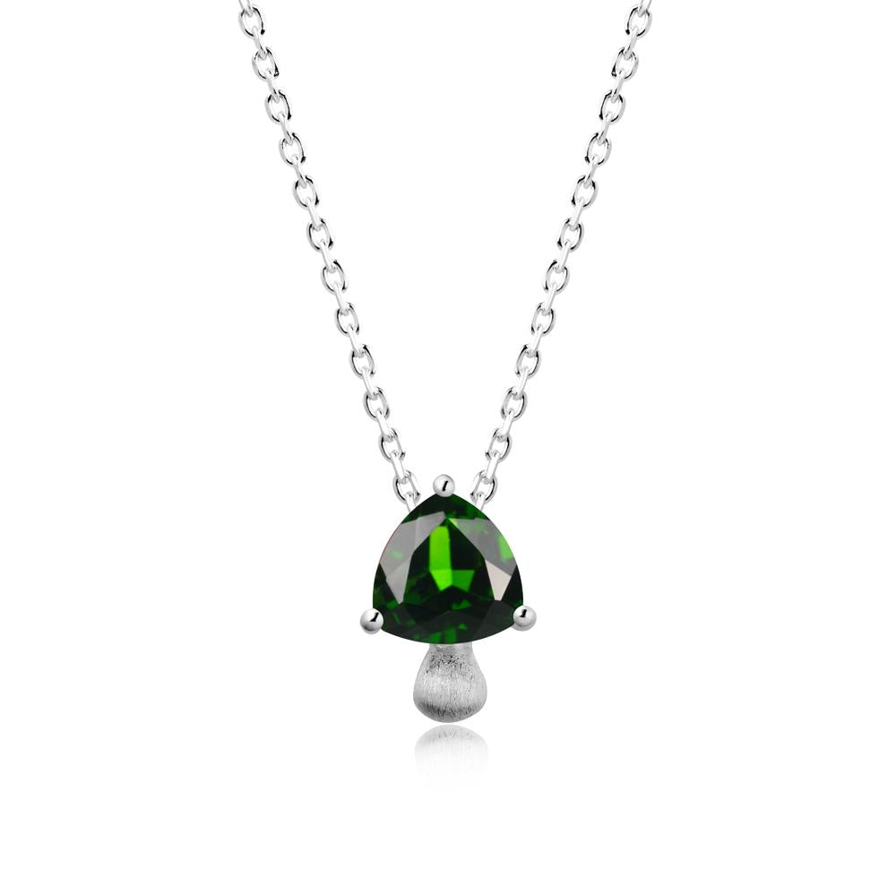 Magic Diopside Mushroom Necklace - LUO Jewelry #metal_18k white gold