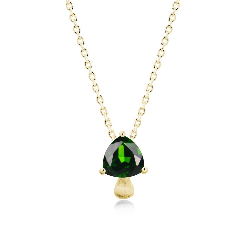 Magic Diopside Mushroom Necklace - LUO Jewelry #metal_18k yellow gold