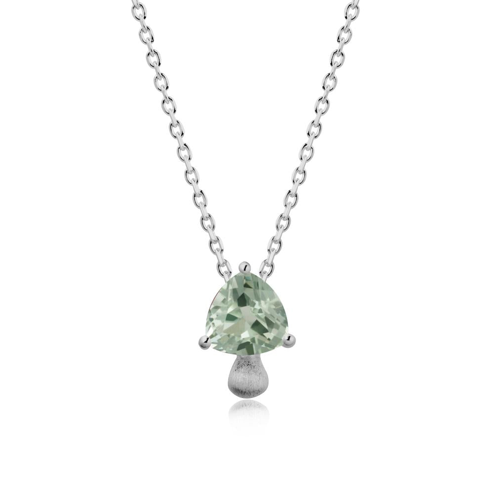 Magic Green Amethyst Mushroom Necklace - LUO Jewelry #metal_platinum