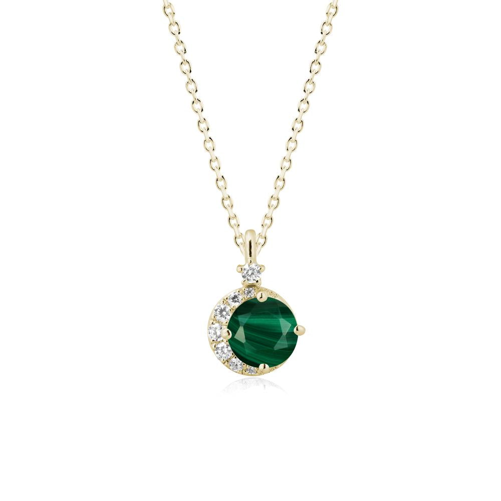 Celestial Malachite Necklace - LUO Jewelry #metal_14k yellow gold