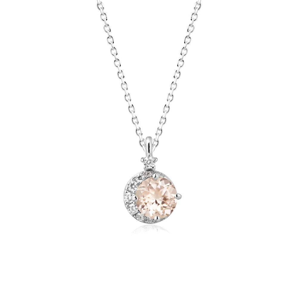 Celestial Morganite Necklace - LUO Jewelry #metal_18k white gold