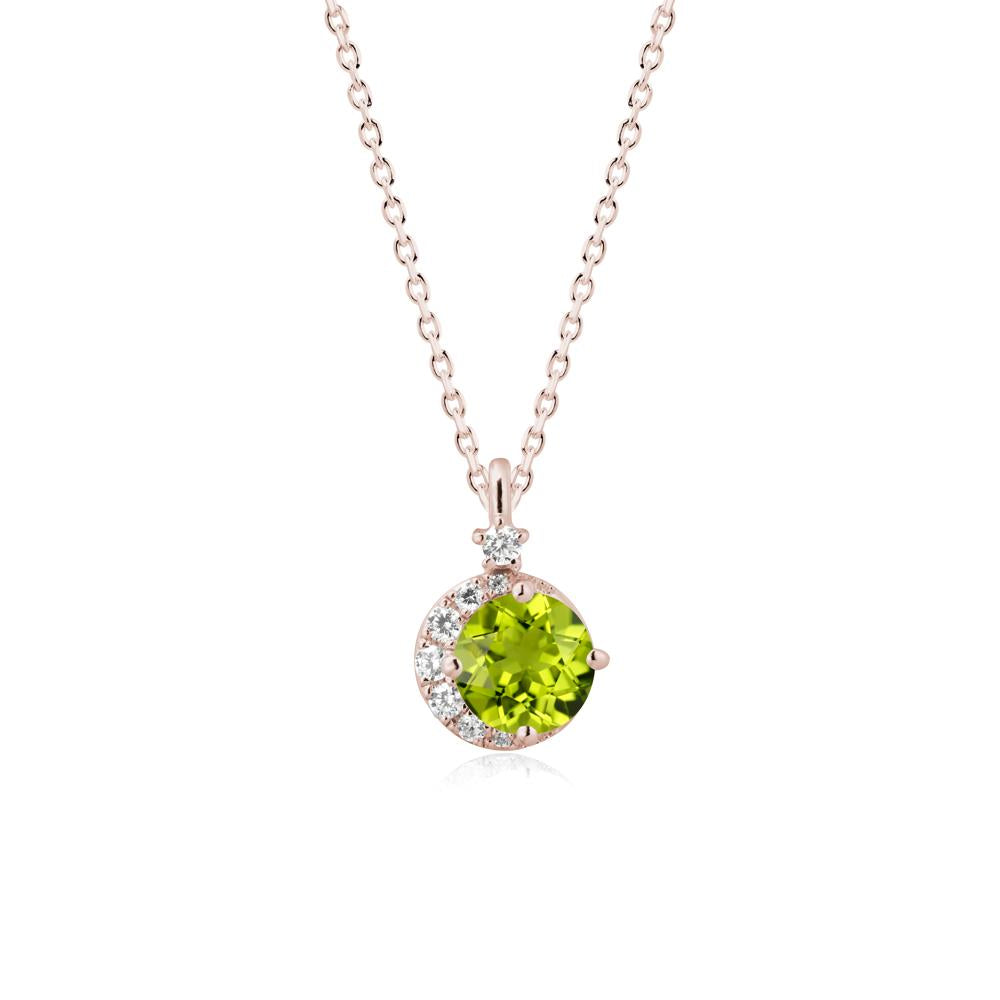 Celestial Peridot Necklace - LUO Jewelry #metal_14k rose gold