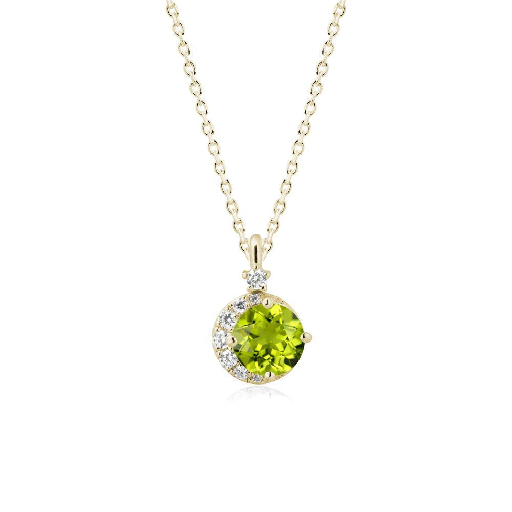 Celestial Peridot Necklace - LUO Jewelry #metal_14k yellow gold