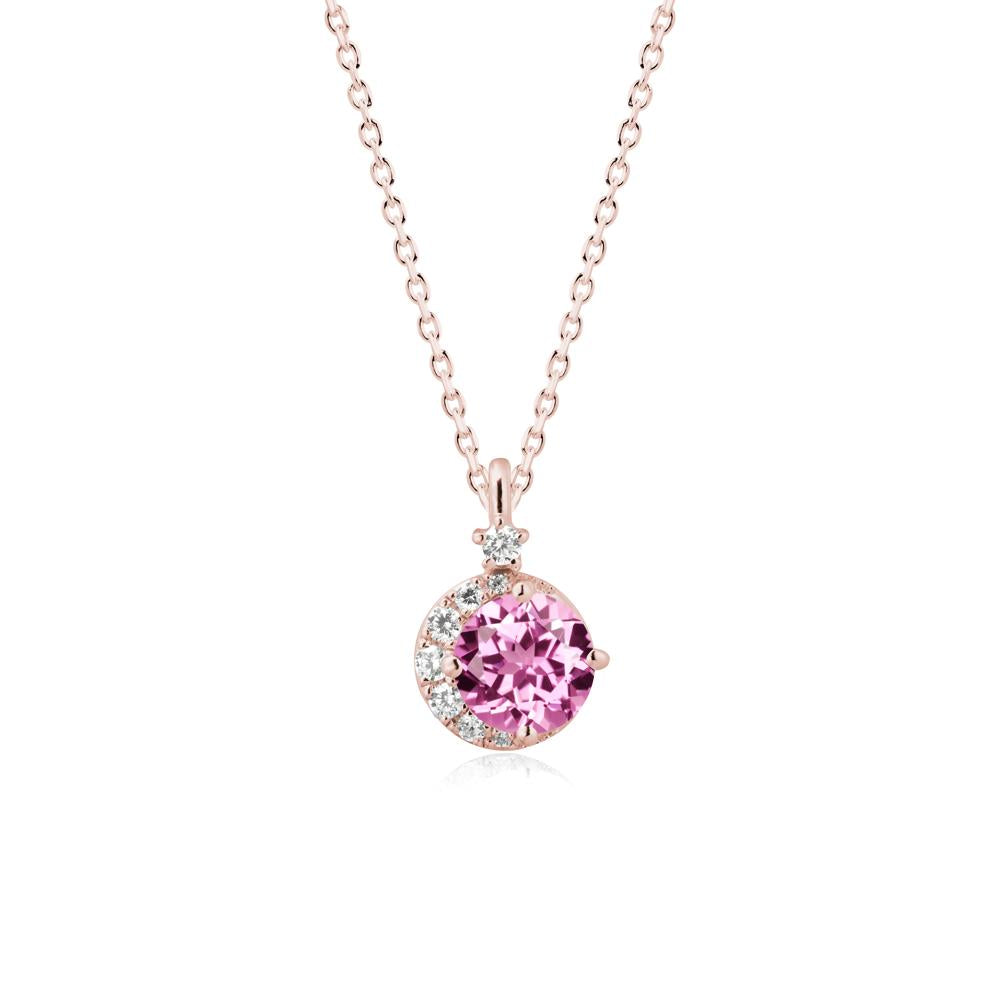 Celestial Pink Sapphire Necklace - LUO Jewelry #metal_18k rose gold