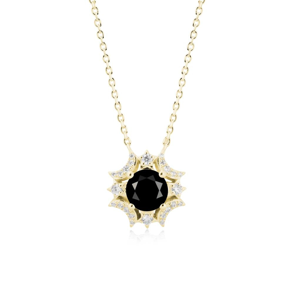 Celestial Star Black Spinel Necklace - LUO Jewelry #metal_18k yellow gold