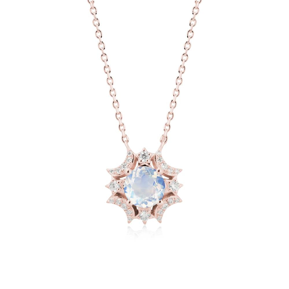 Celestial Star Moonstone Necklace - LUO Jewelry #metal_18k rose gold