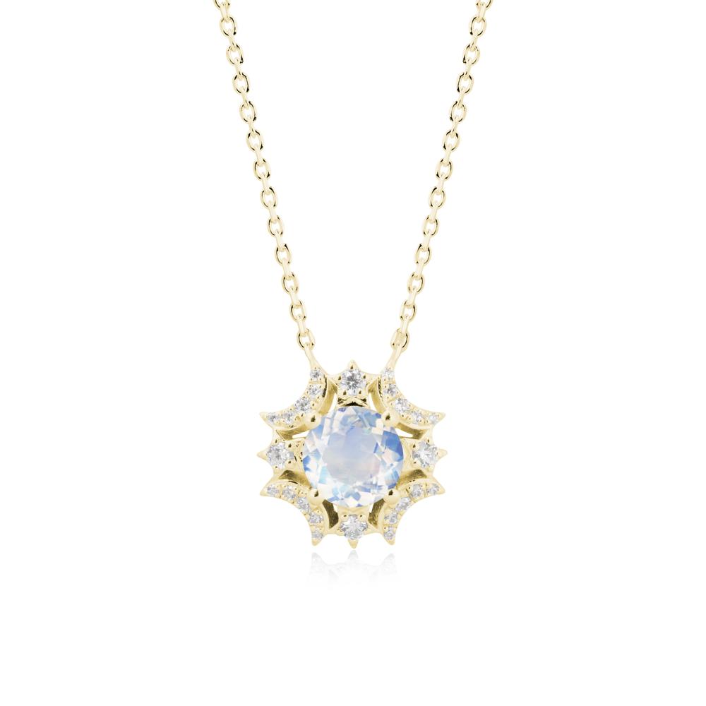 Celestial Star Moonstone Necklace - LUO Jewelry #metal_18k yellow gold