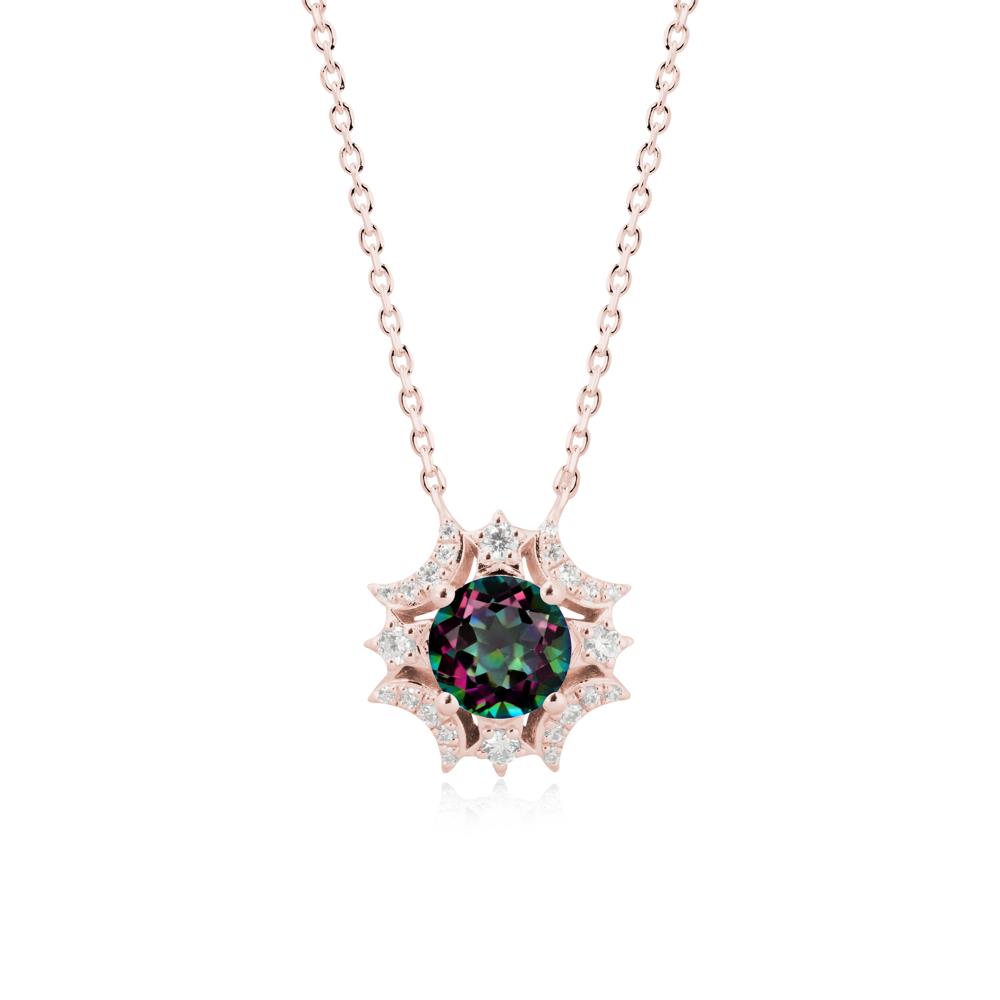 Celestial Star Mystic Topaz Necklace - LUO Jewelry #metal_18k rose gold