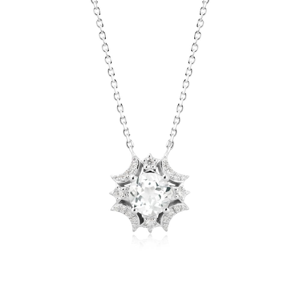 Celestial Star White Topaz Necklace - LUO Jewelry #metal_sterling silver
