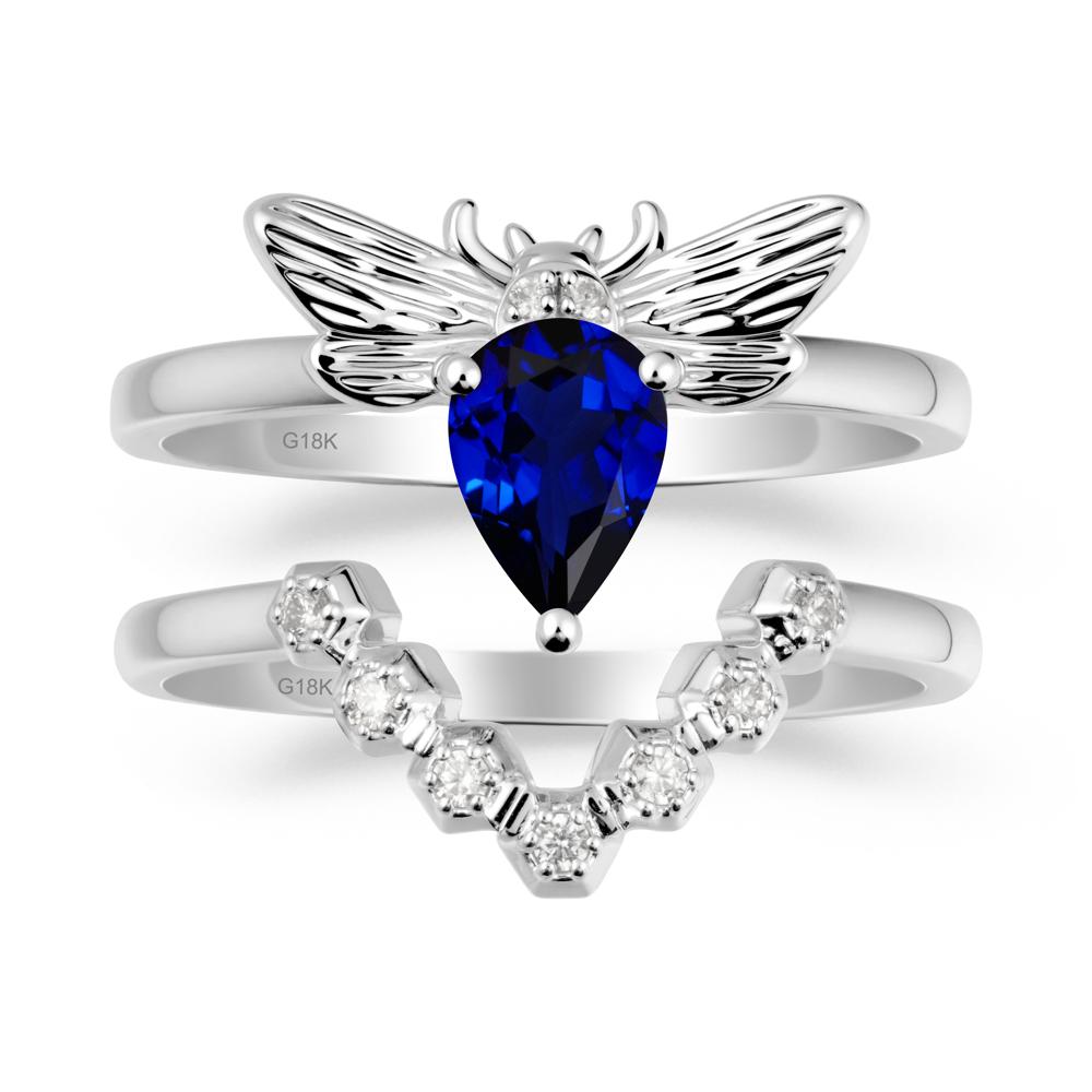 Queen Bee Inspired Sapphire Ring Set - LUO Jewelry #metal_xxxxx