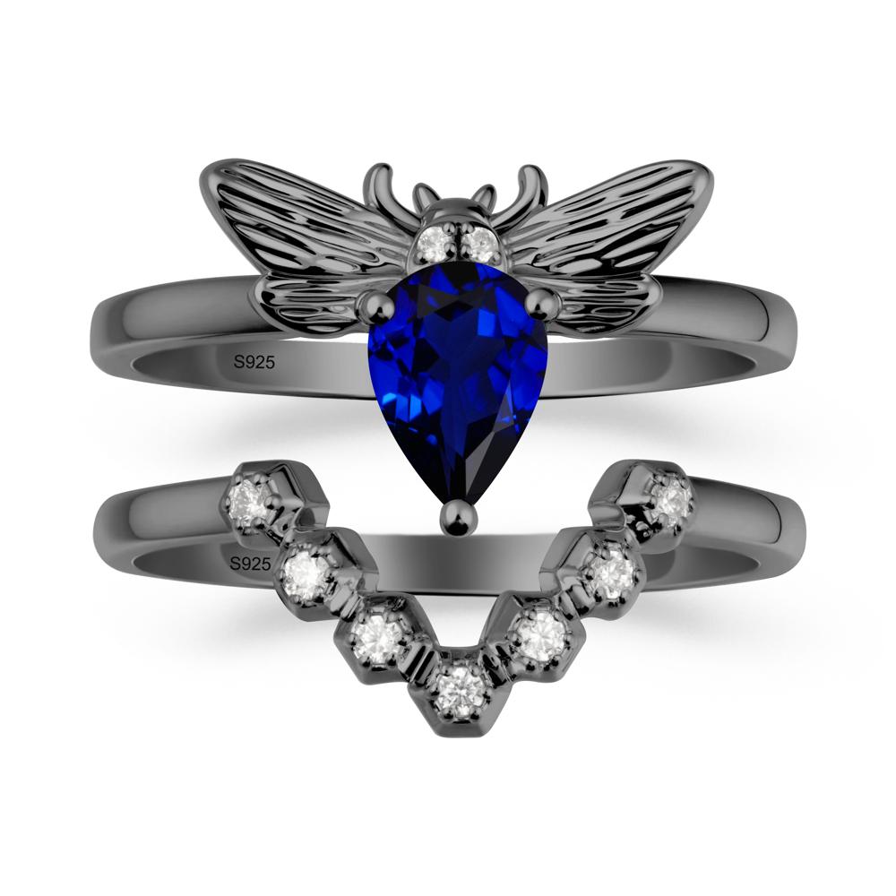Queen Bee Inspired Sapphire Ring Set - LUO Jewelry #metal_xxxxx