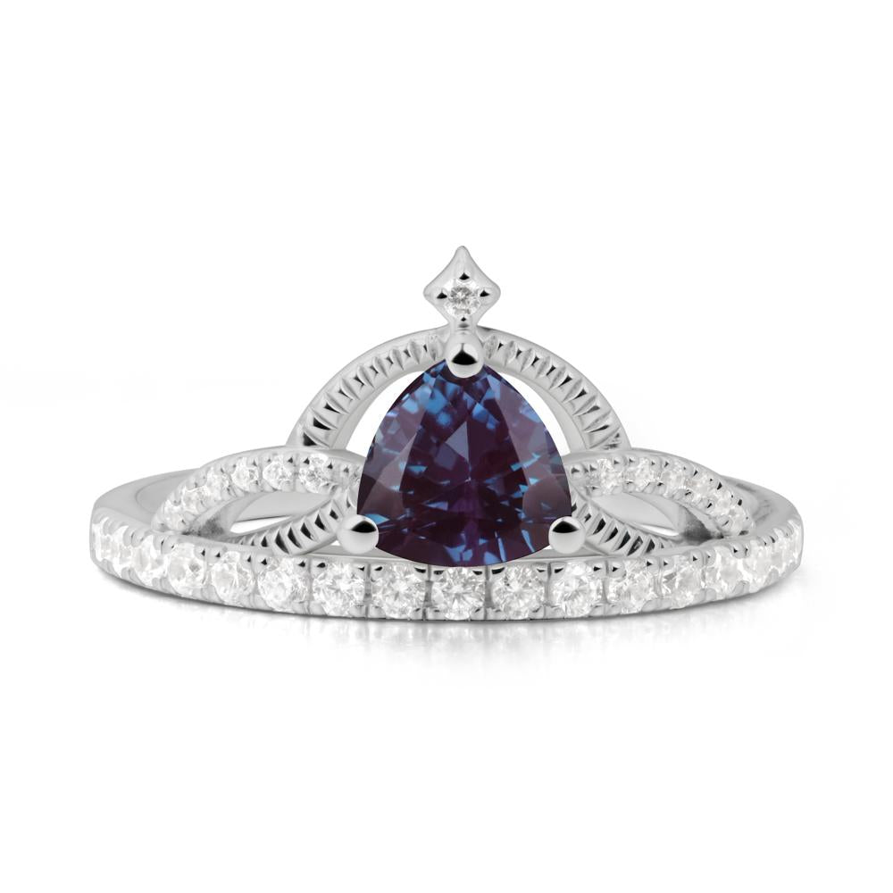Tiara Alexandrite Engagement Ring - LUO Jewelry #metal_platinum