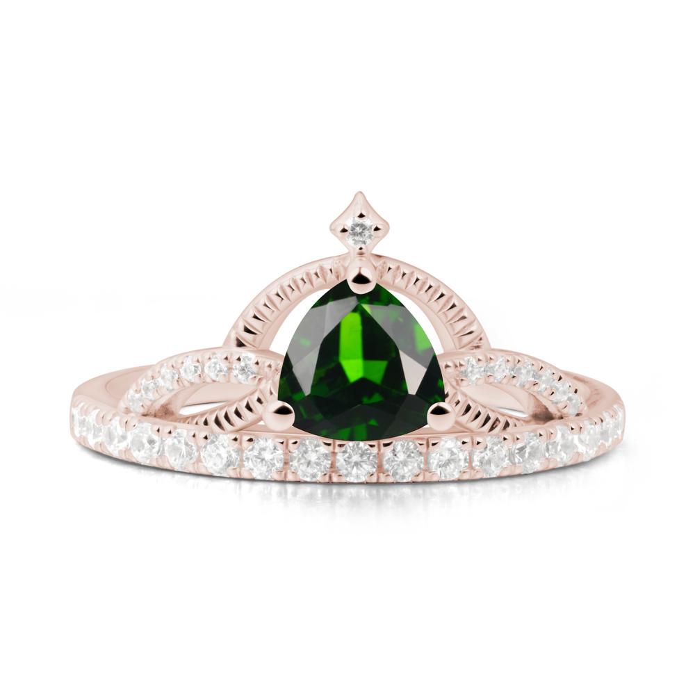 Tiara Diopside Engagement Ring - LUO Jewelry #metal_14k rose gold
