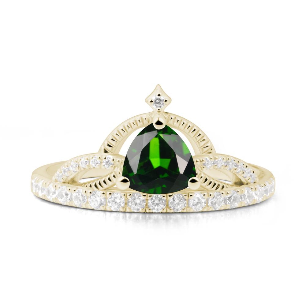 Tiara Diopside Engagement Ring - LUO Jewelry #metal_14k yellow gold